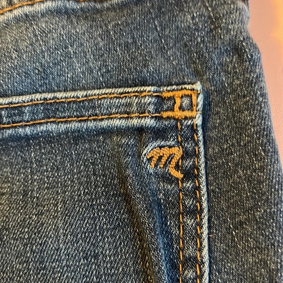 Madewell size 24 9" High-Rise Skinny Jeans, Medium-Dark wash, Used- Good - Picture 5 of 8